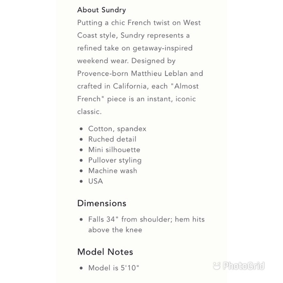 Anthropologie, Sundry, Ruched Tie-Dye Mini Dress - NWT - Picture 5 of 8